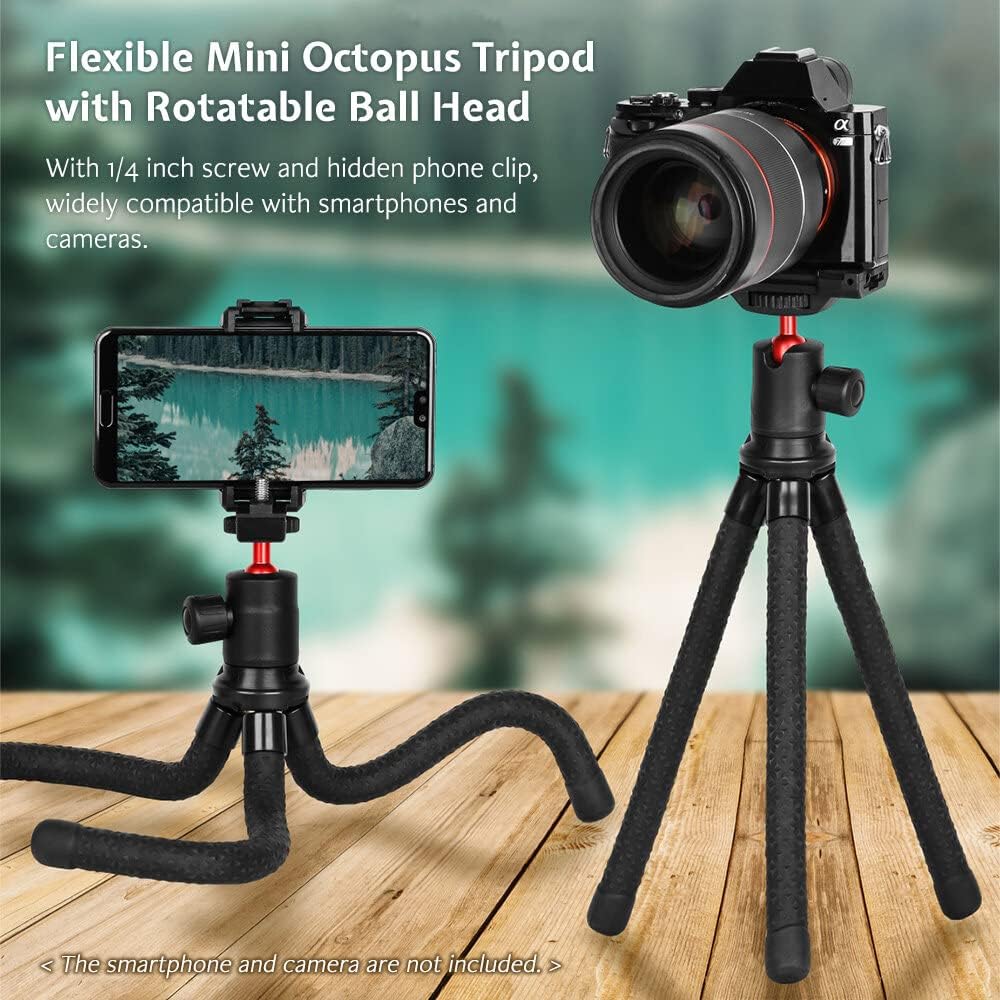 Octopus Tripod Flexible Phone Camera Bluetooth Remote GoPro