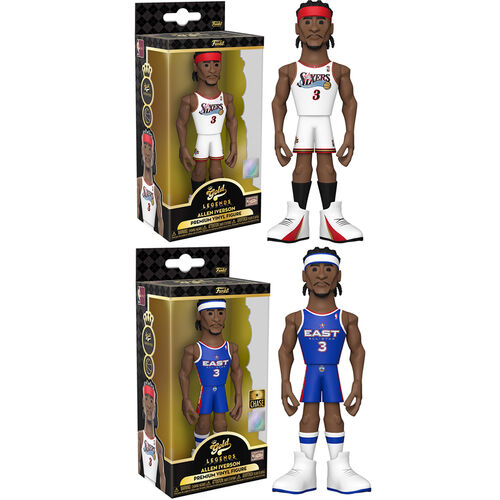 Gold 5 Nba Lg: 76Ers - Allen Iverson With Chase