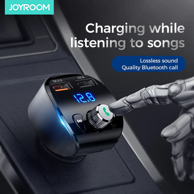 Joyroom JR-CL02 18W Wireless MP3 player Car Charger Black