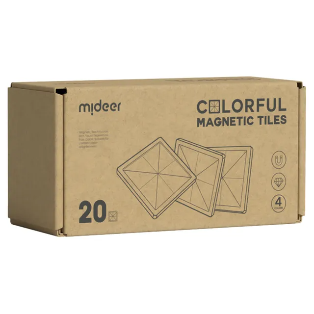 Mideer - Colorful Magnetic Tiles Cold Color 20Pcs