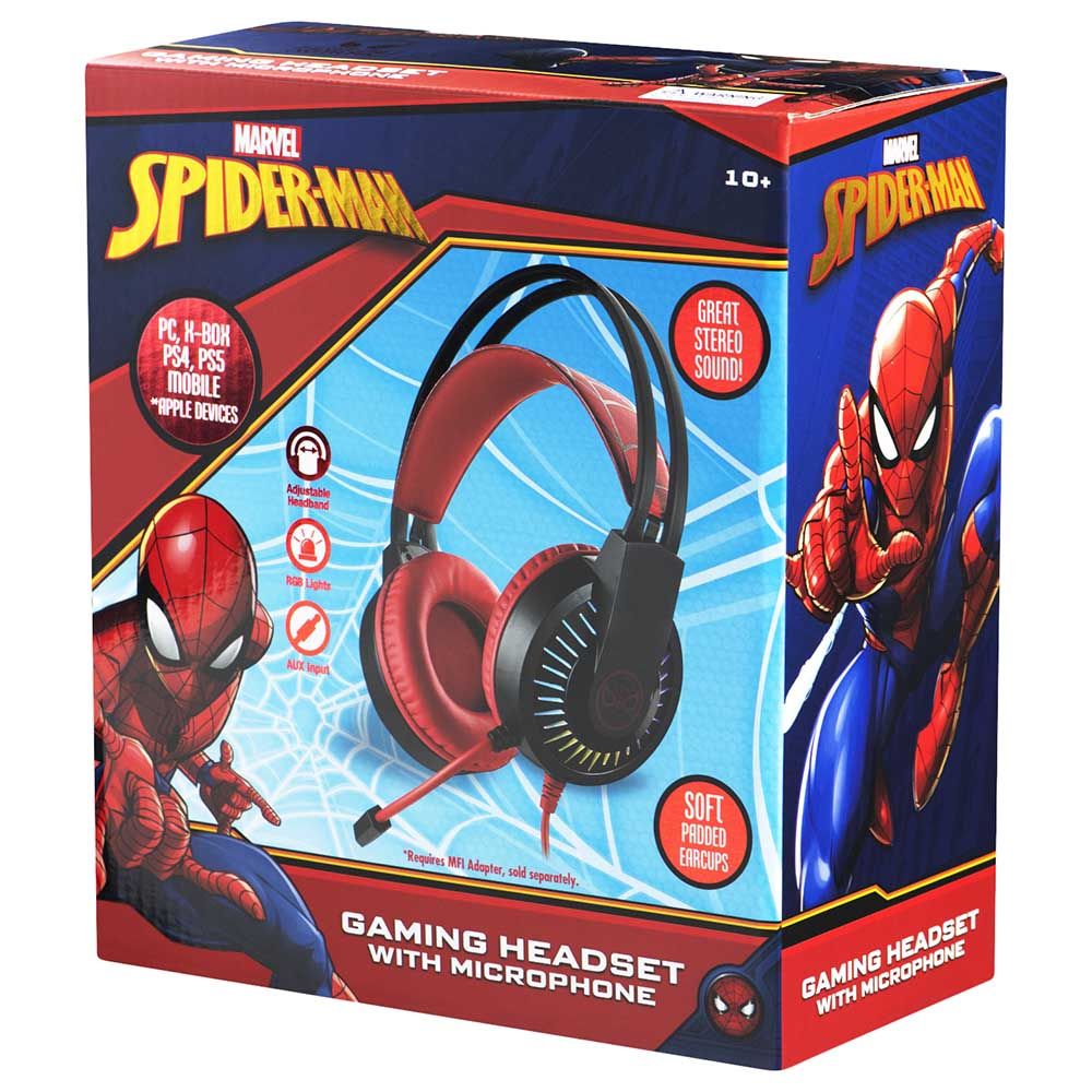Disney - Marvel Spiderman Gaming Headphone With Boom Mic