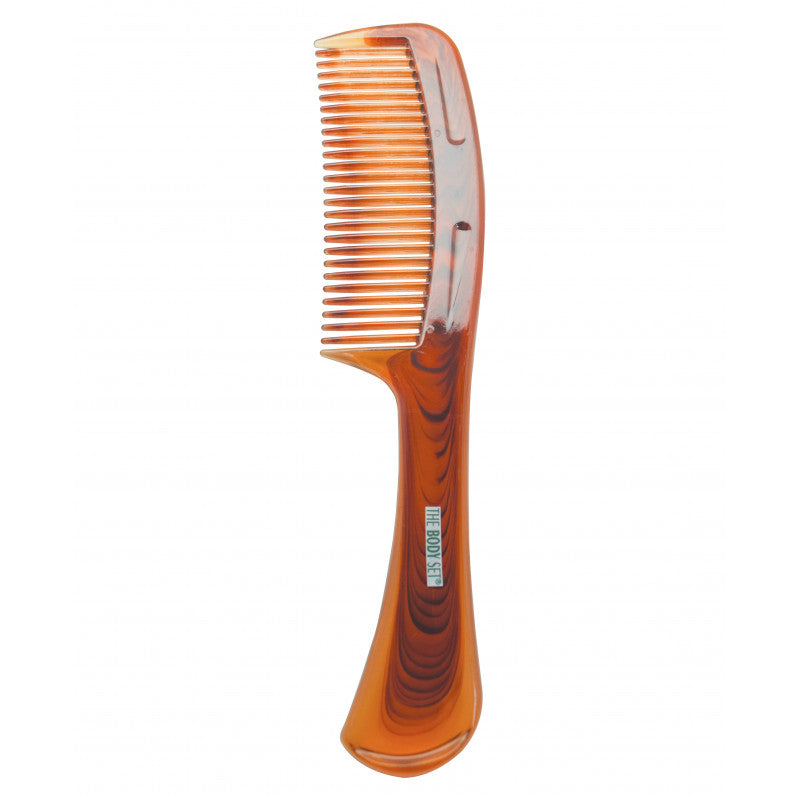 Optimal Body Plastic Hair Brush Comb Brown Big