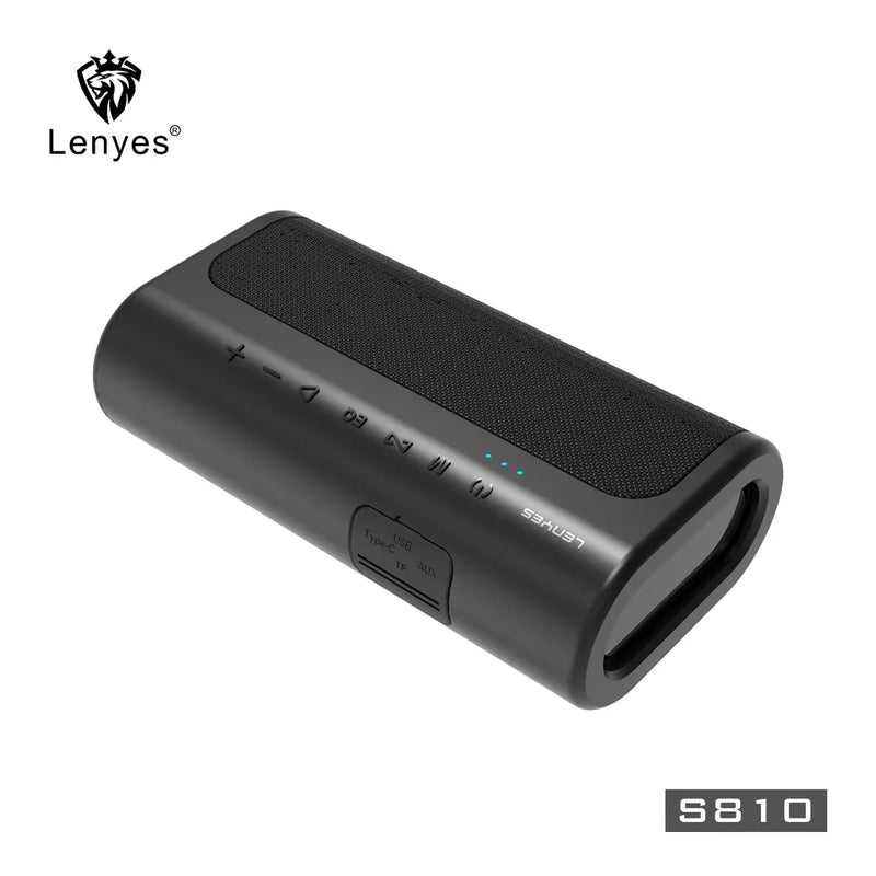LENYES S810 Subwoofer Bass Wireless Speaker Black