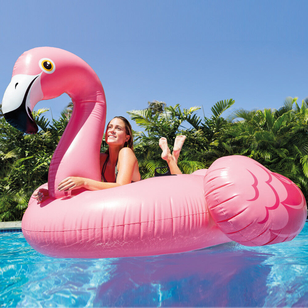 Intex - Pink Flamingo Island Dimensions 203 X 196 X 124 Cm