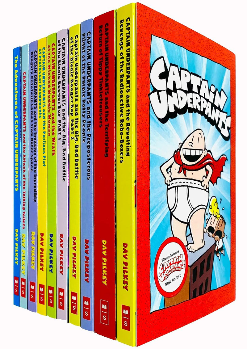 Captain Underpants 10 Book Box Set