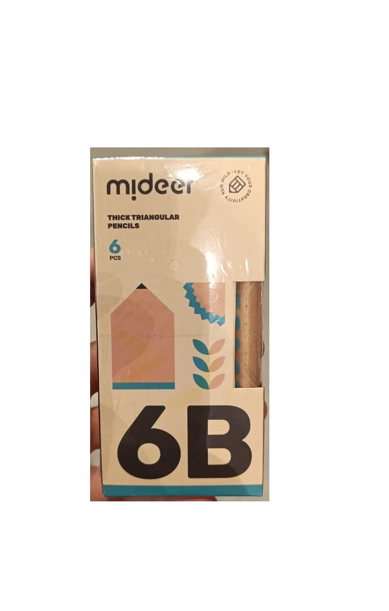 Mideer - Thick Triangular Pencils-6B
