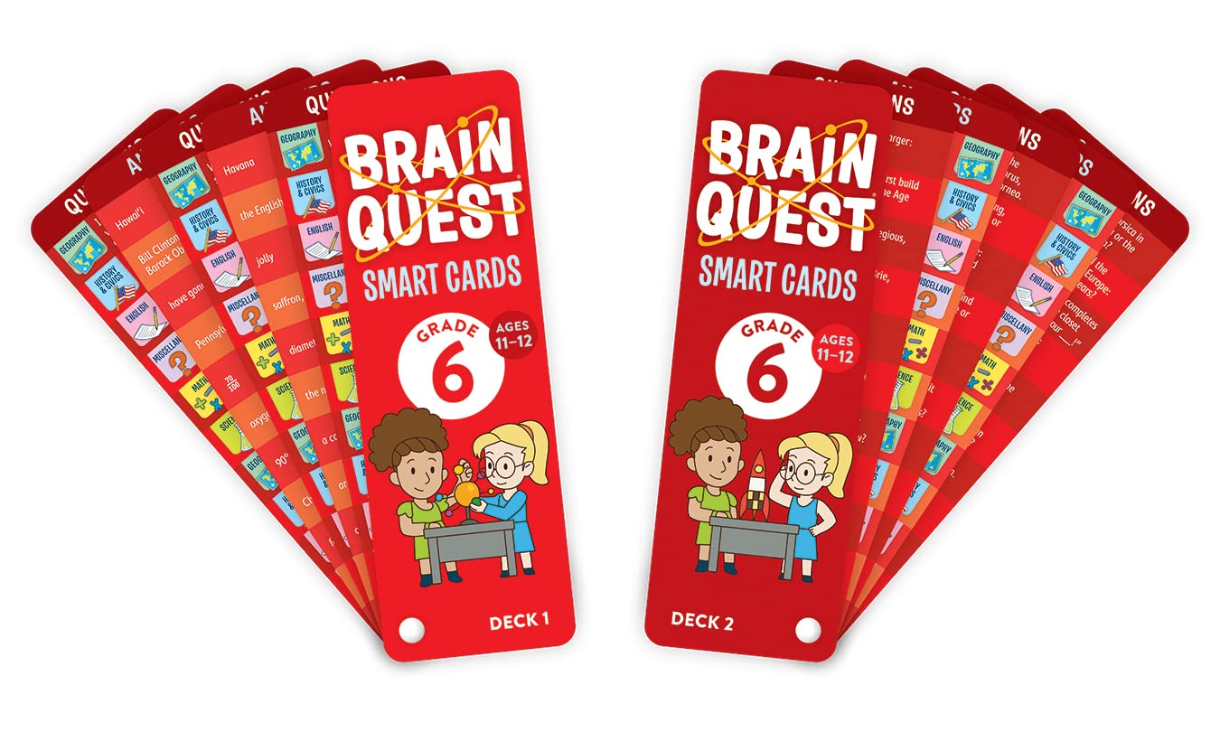 Brain Quest 6Th Grade Smart Cards Revised 4Th Edition
