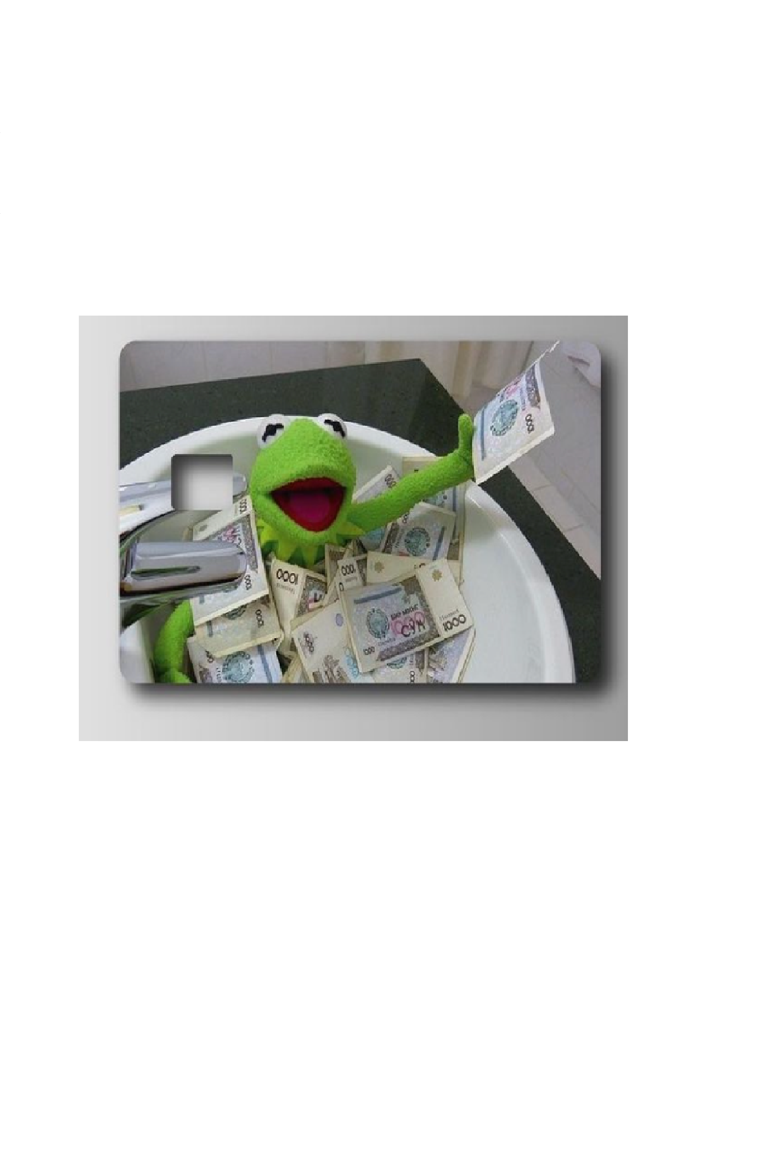Cardify Frog Giving Money