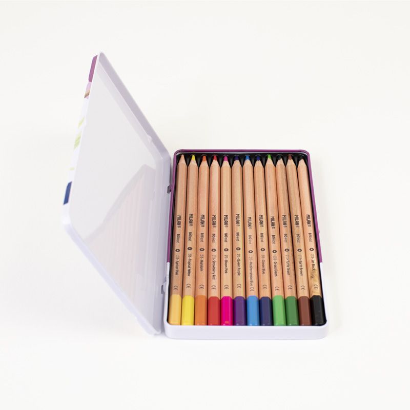 Milan Coloring Pencils 12 Metal Box