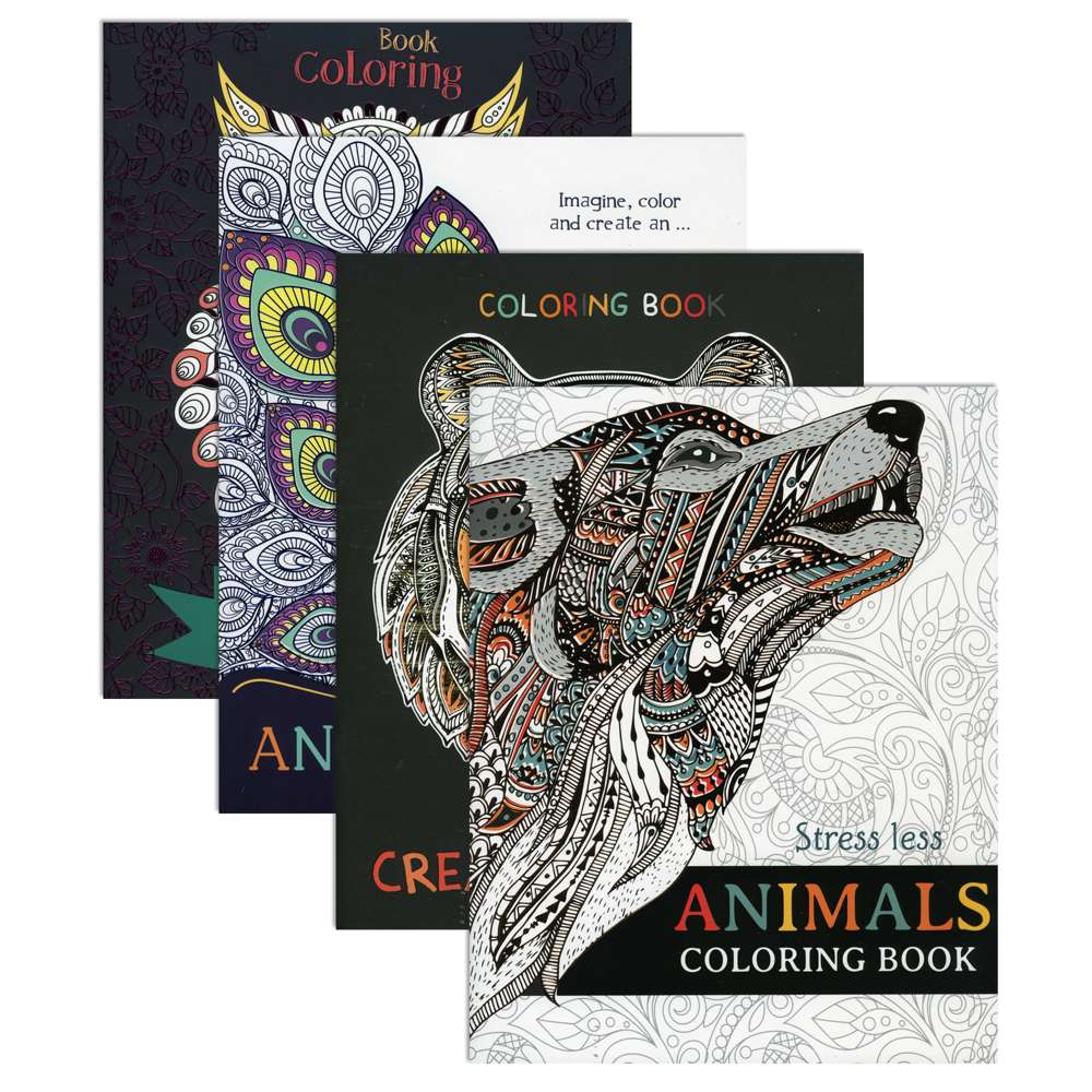 Bazic Animal Coloring Book For Adults
