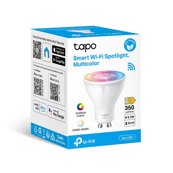 Tapo L630, Smart Wi-Fi Spotlight, Dimmable Multicolor 3.7W