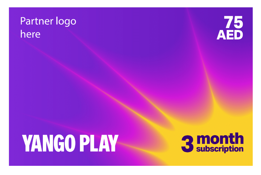 Yango Play 3 Months Subscription (USD)