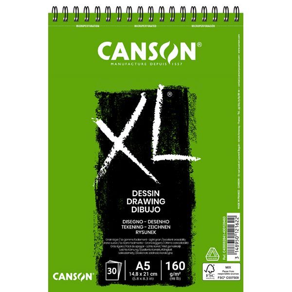 Canson Xl Draw 30S A5 160G