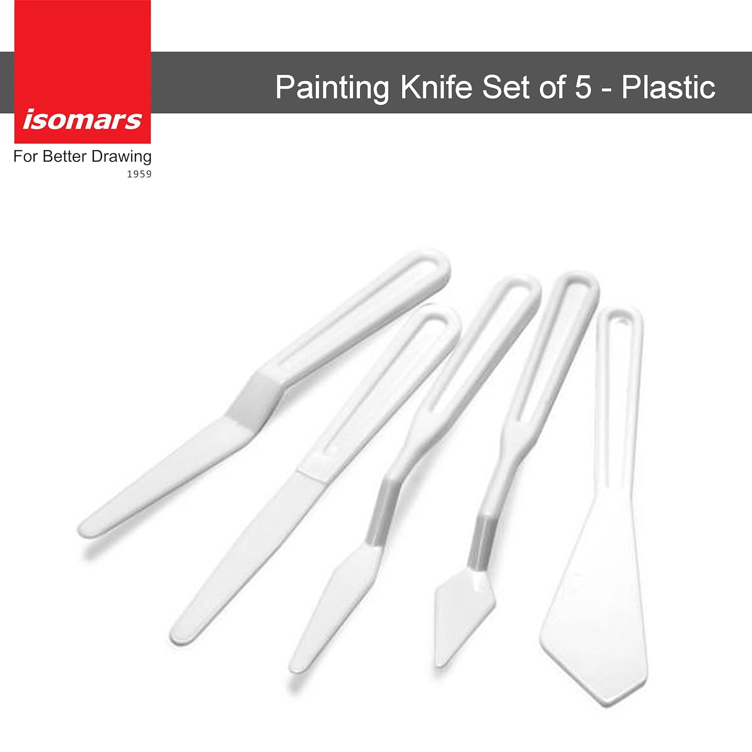 Iso Panting Knife Set Of 5 Plastic Art Pkp05