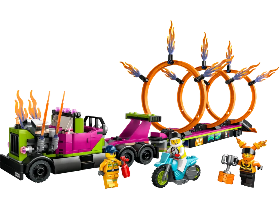 Lego City - Stunt Truck And Ring Of Fire Challenge