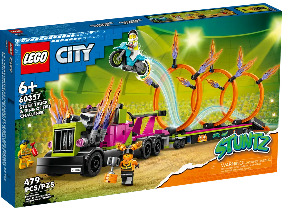 Lego City - Stunt Truck And Ring Of Fire Challenge
