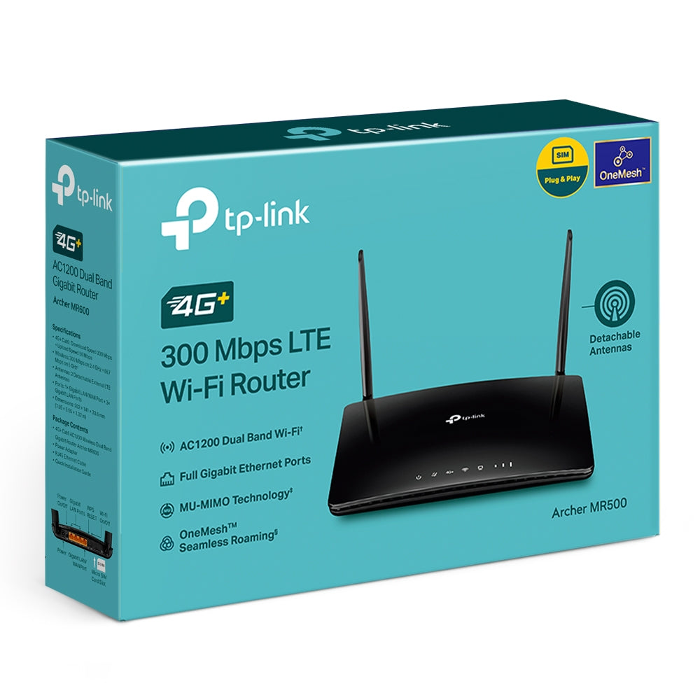 Tp-Link 4G+ Cat6 AC1200 Wireless Dual Band Gigabit Router