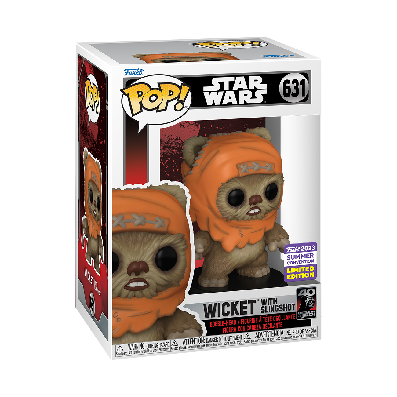 Funko Pop Star Wars: Wicket With Sling Shot (Sdcc23)