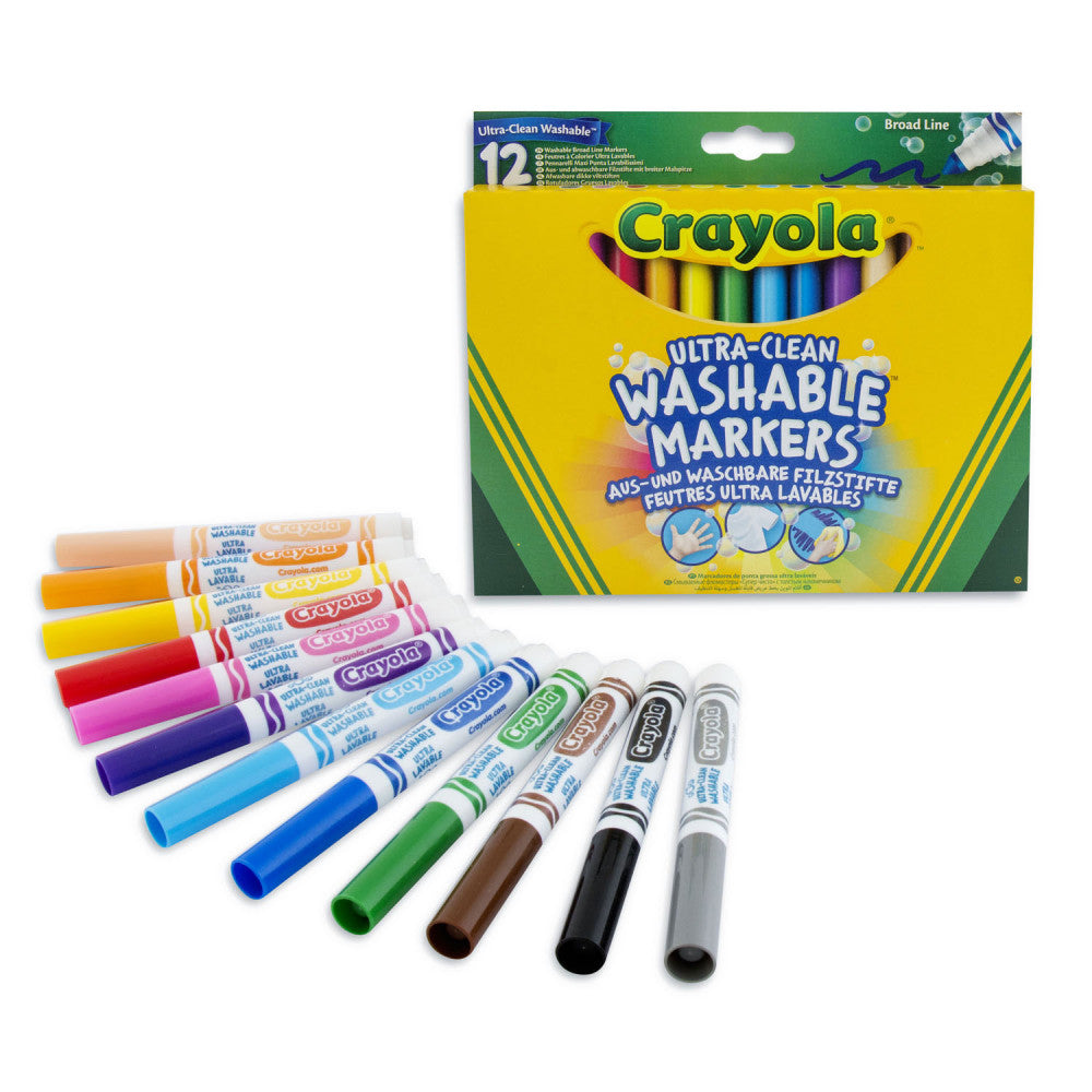 Crayola 12 Washable Markers Broadline