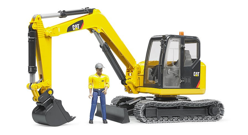 Bruder - Cat Mini Excavator With Worker