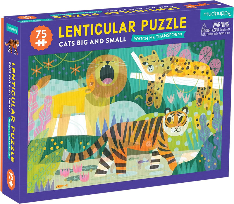 Cats Big And Small 75 Piece Lenticular Puzzle