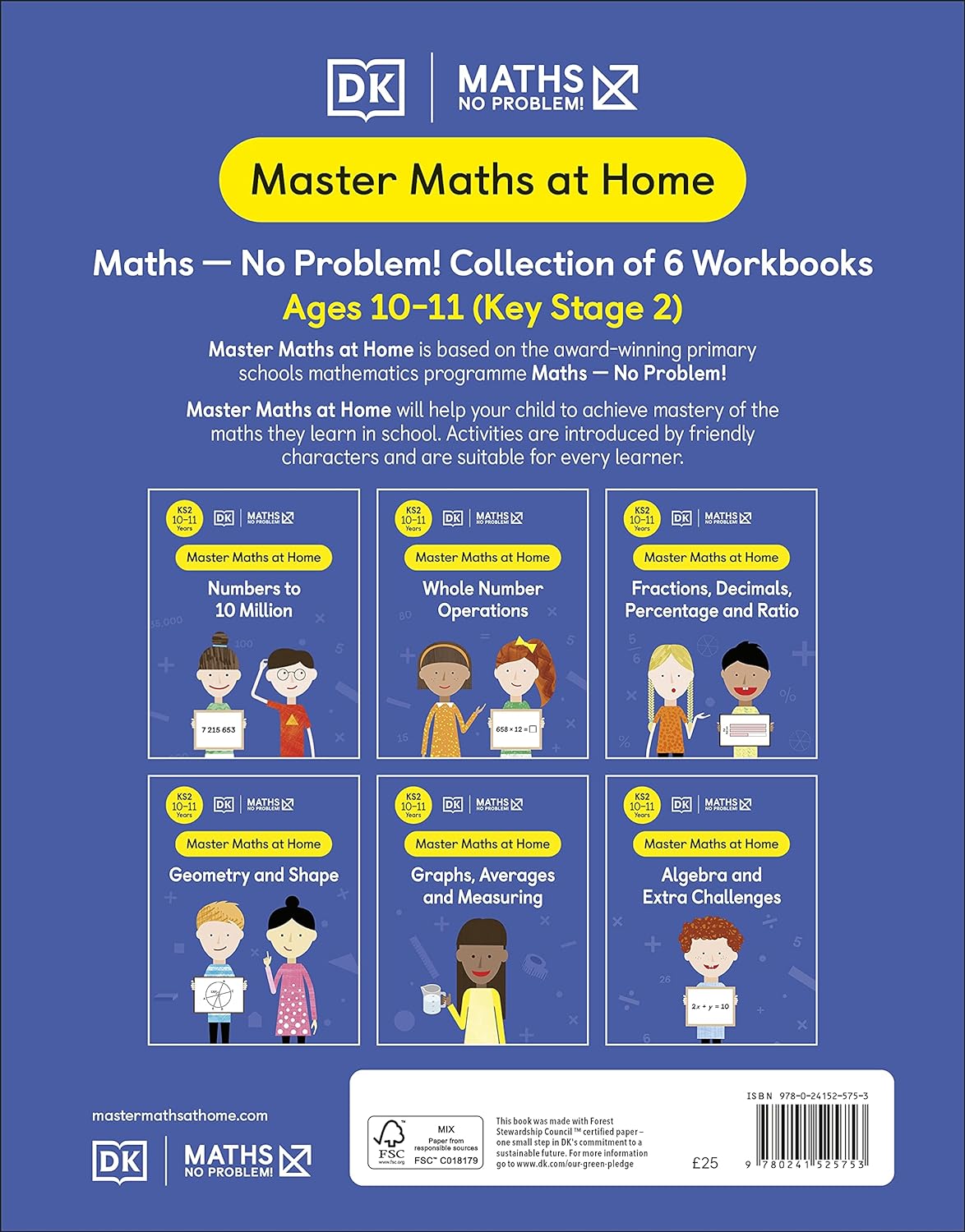 Maths ― No Problem! Collection Of 6 Workbooks, Ages 10 11