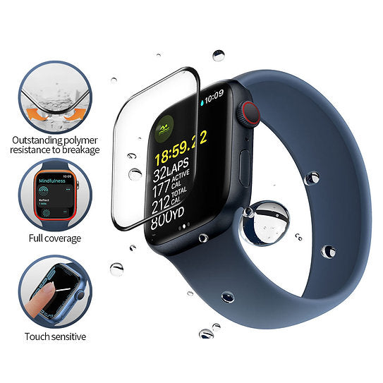BLUEO Apple Watch Screen Protector S7/S8 45MM Black