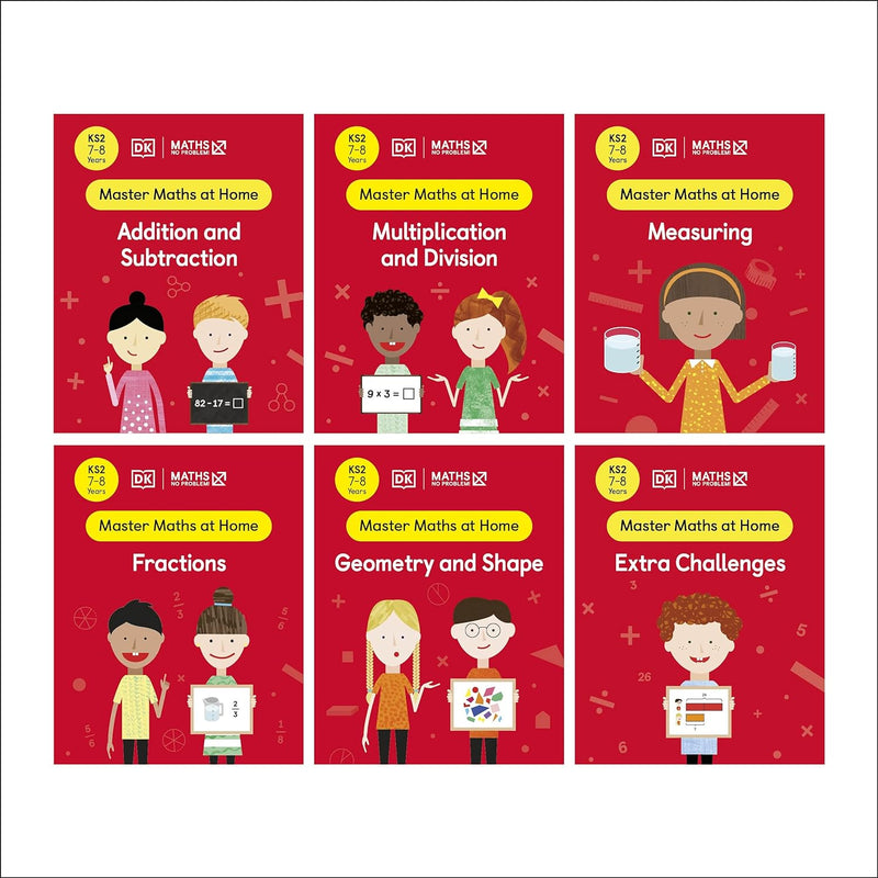 Maths ― No Problem! Collection Of 6 Workbooks, Ages 7-8