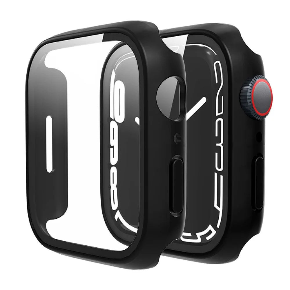 RockRose Tempered Glass Screen For Apple Watch 7 45mm Black