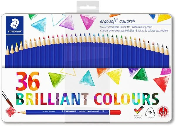 Staedtler Ergo Soft Acquarell Color Pencils – Set Of 36