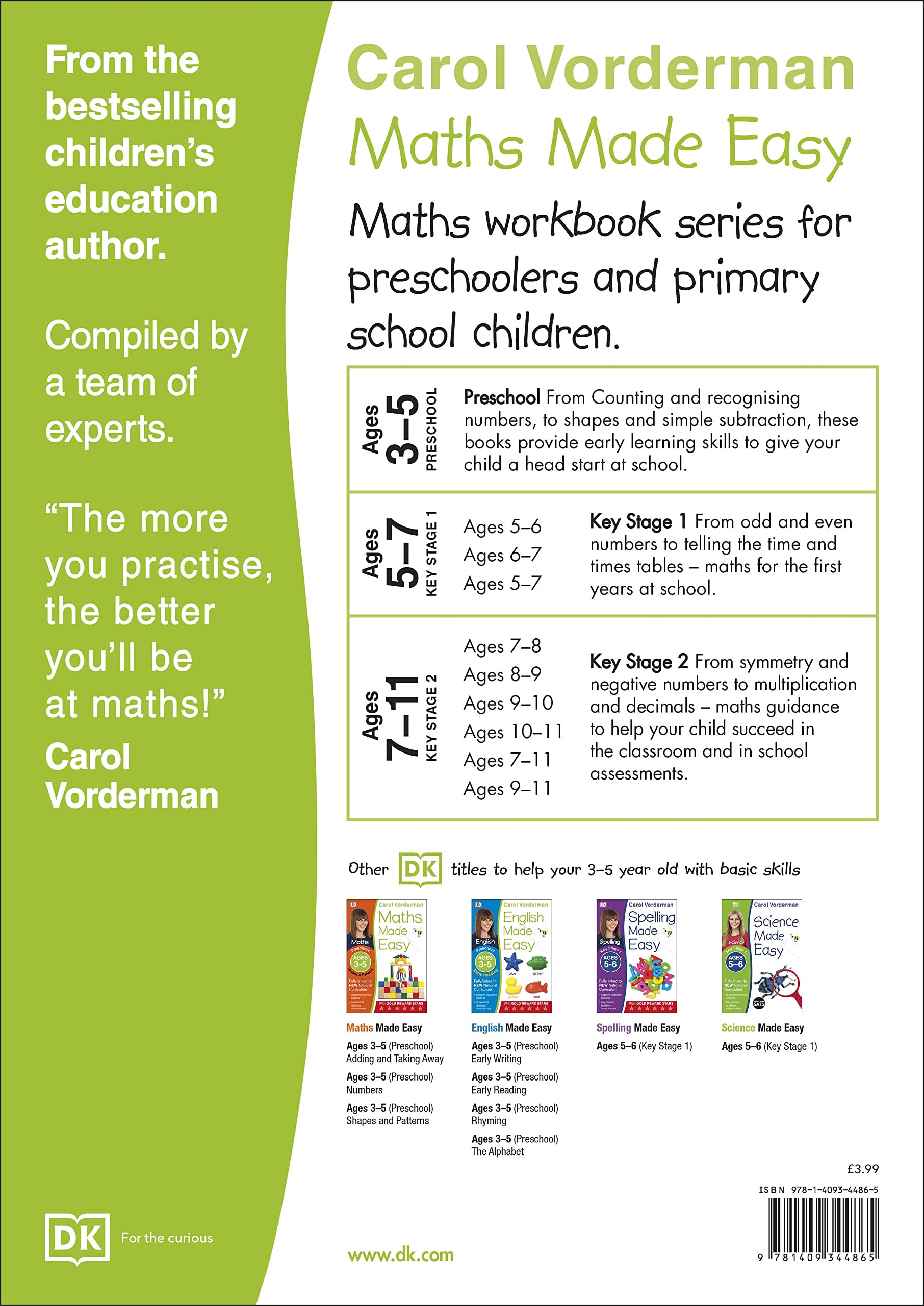 Maths Made Easy: Matching And Sorting, Ages 3-5 (Preschool)