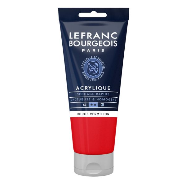 Lefranc Bourgeois Fine Acrylic Colour 80Ml Red Vermilion