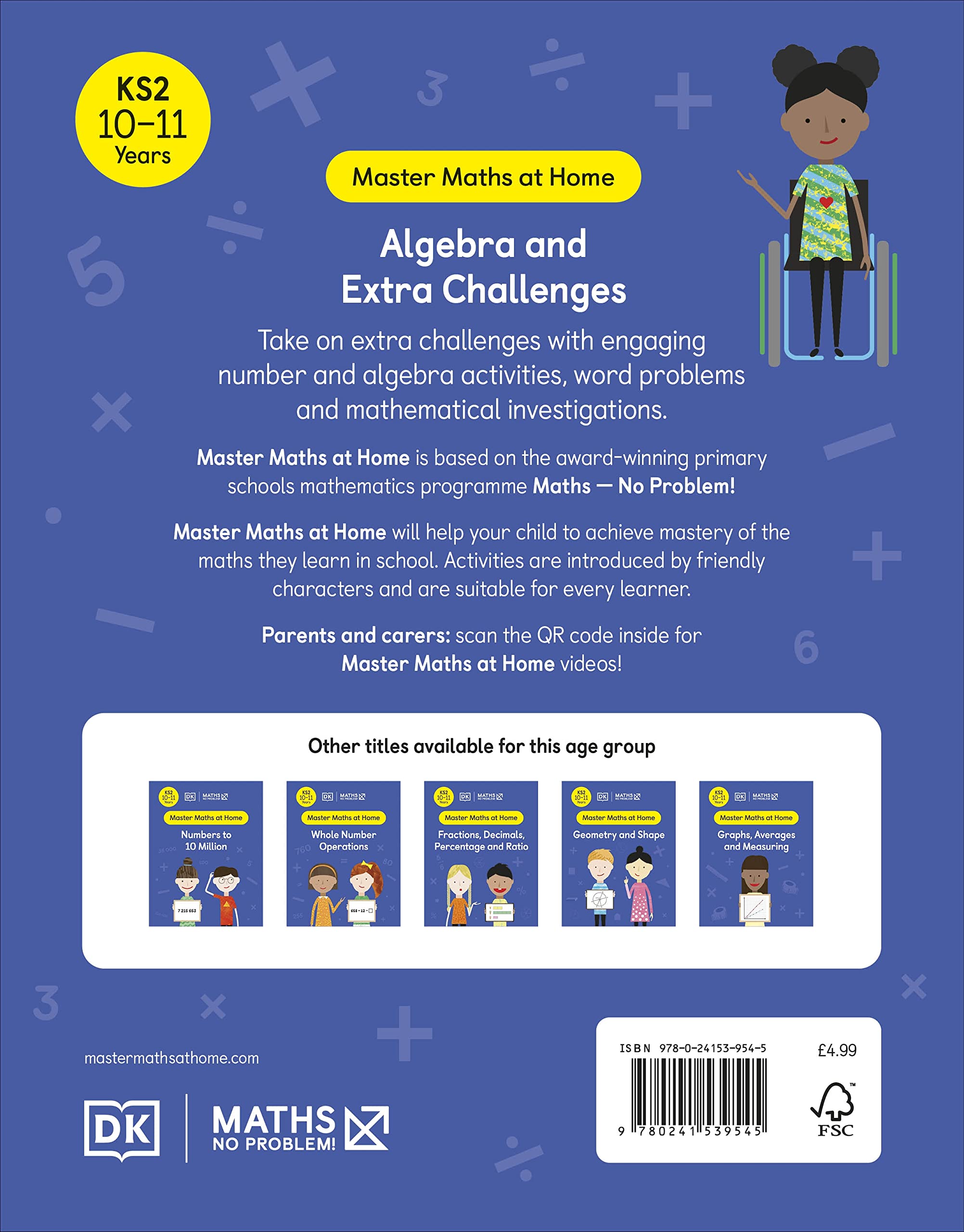No Problem Algebra And Extra Challenges Ages 10-11