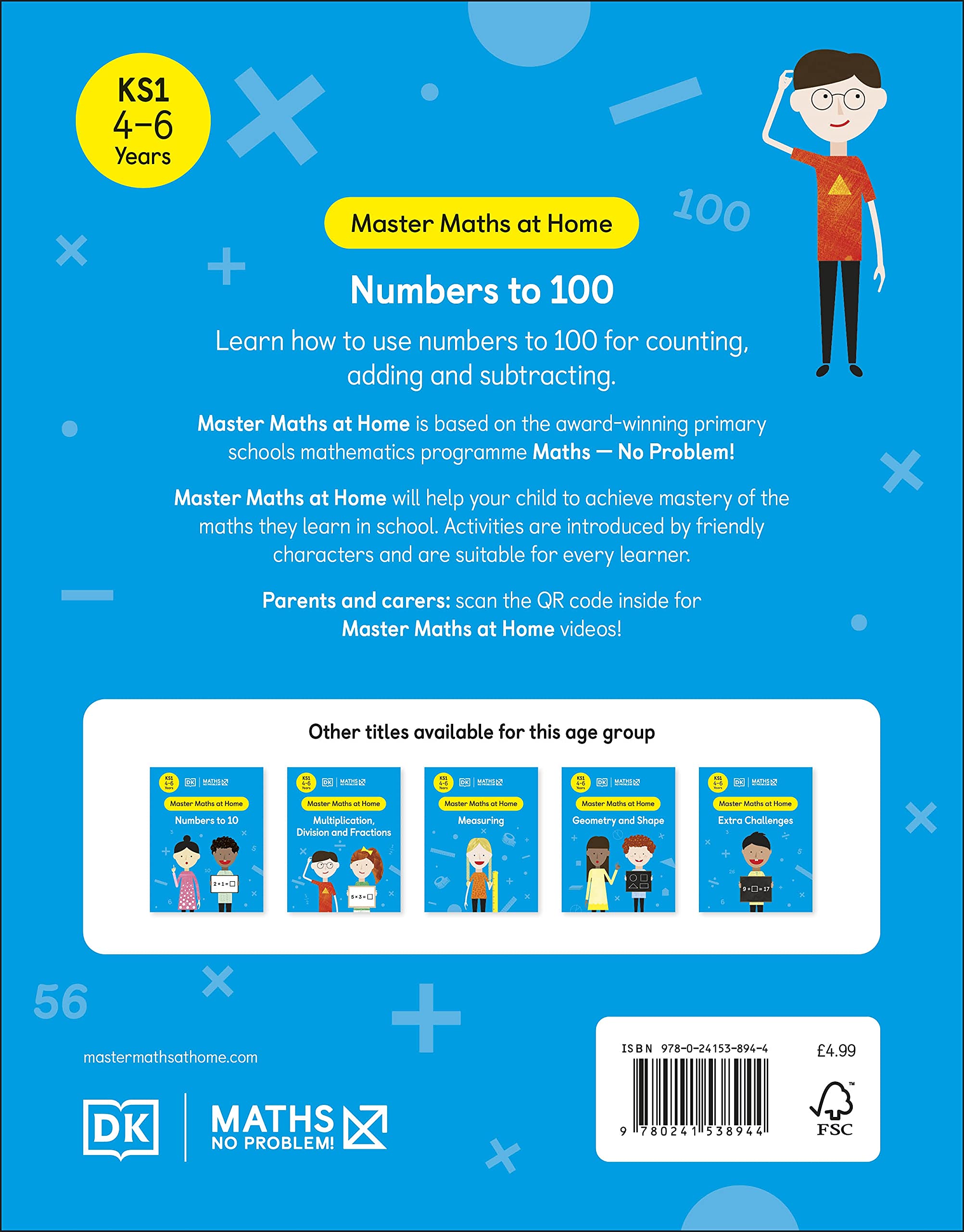 Maths — No Problem Numbers To 100 Ages 4-6 (Key Stage 1)