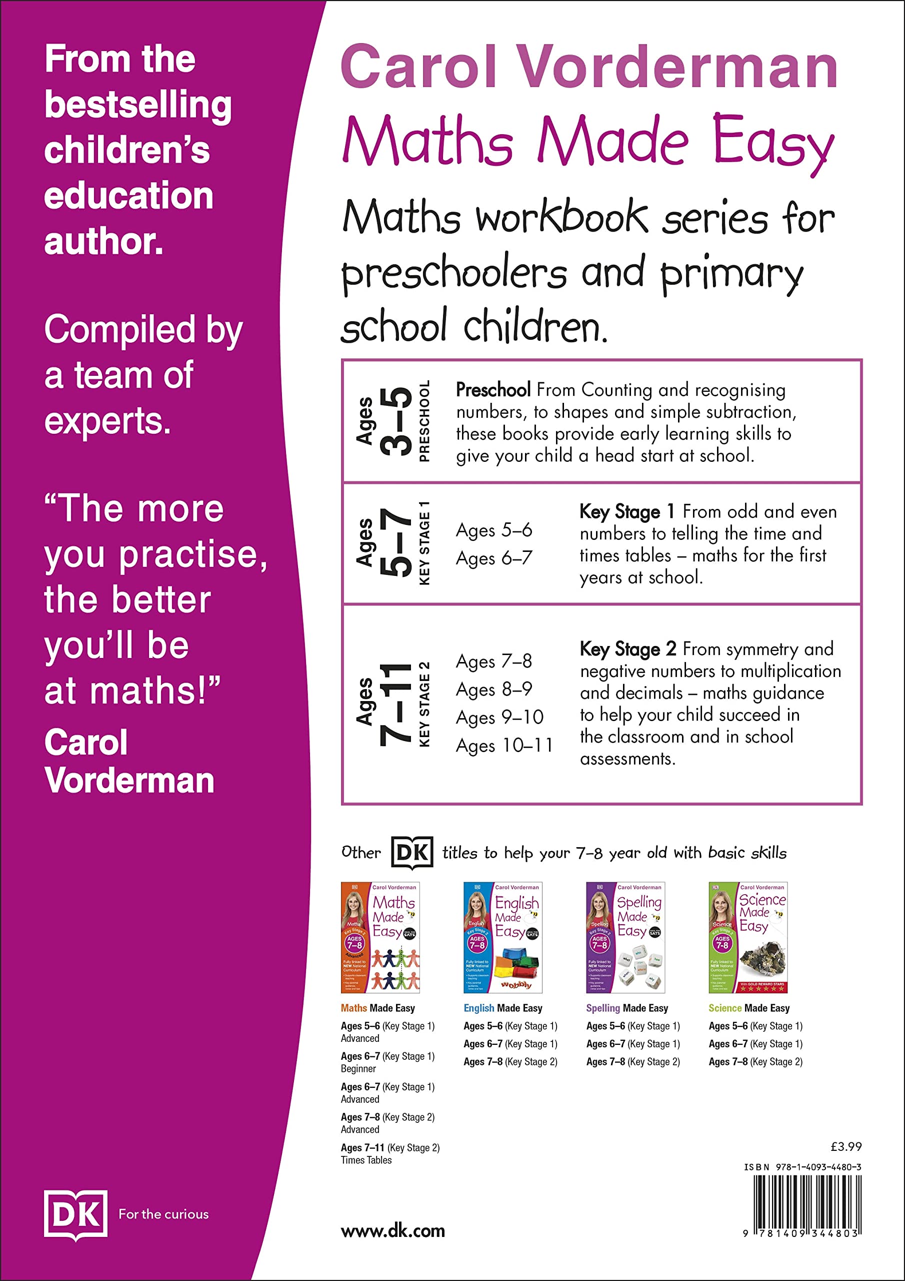 Maths Made Easy: Beginner, Ages 7-8 (Key Stage 2)