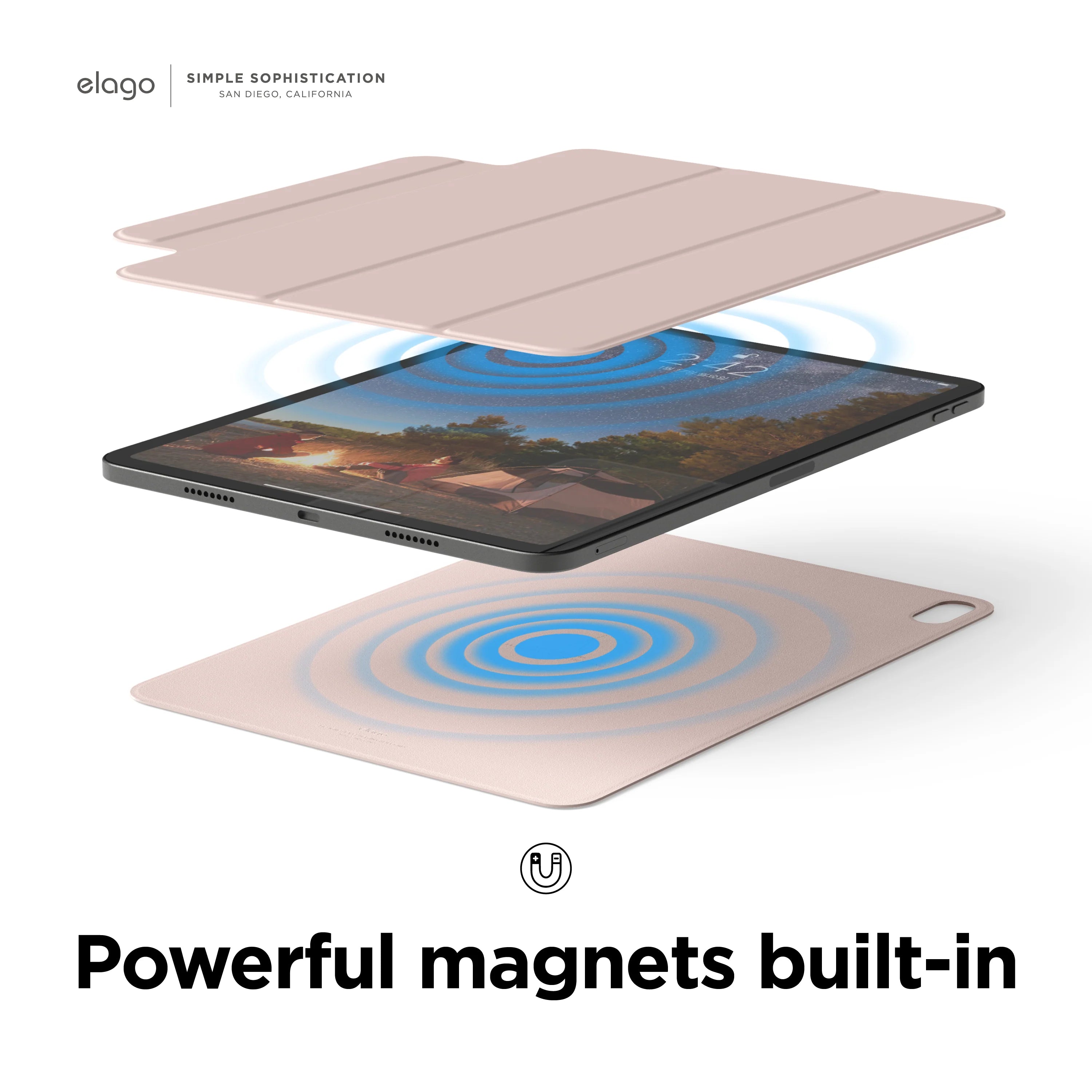 elago Magnetic Folio iPad Air 10.9 Dark Grey
