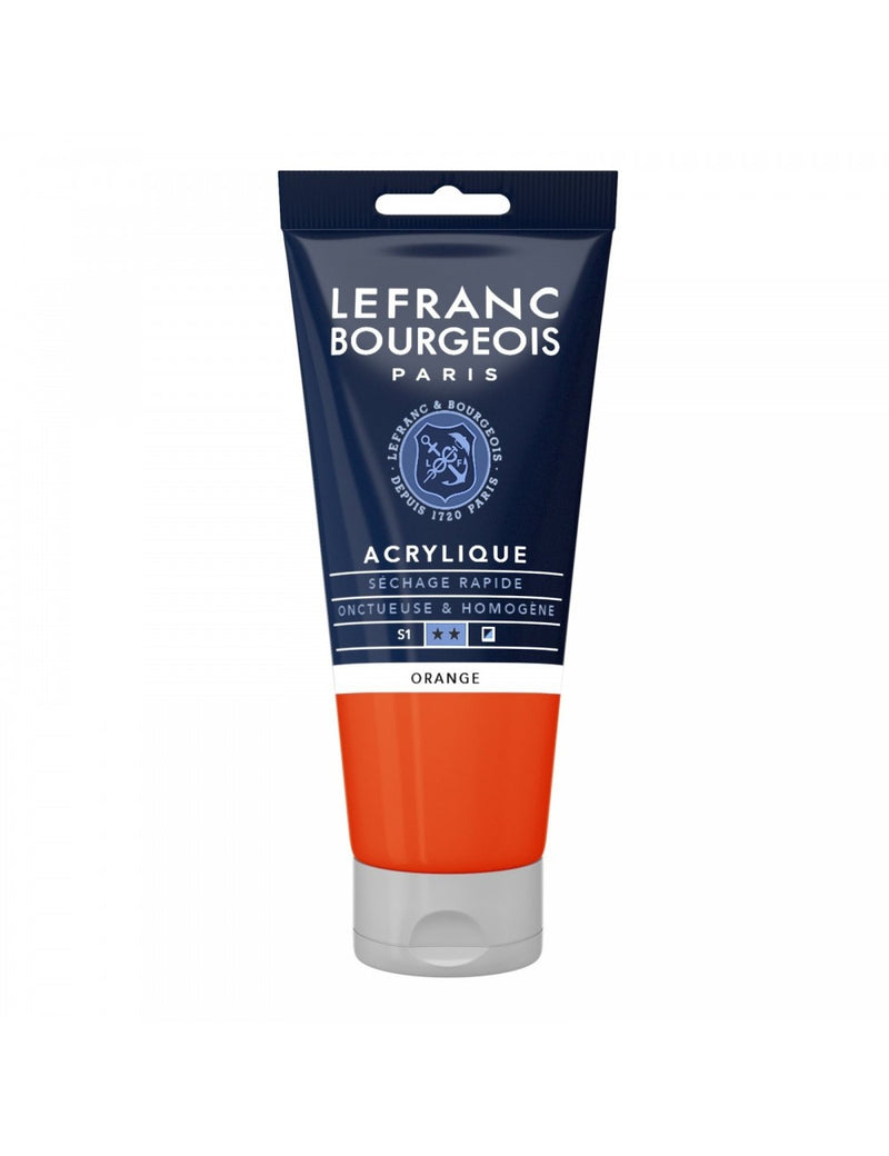 Lefranc Bourgeois Fine Acrylic Colour 80Ml Orange