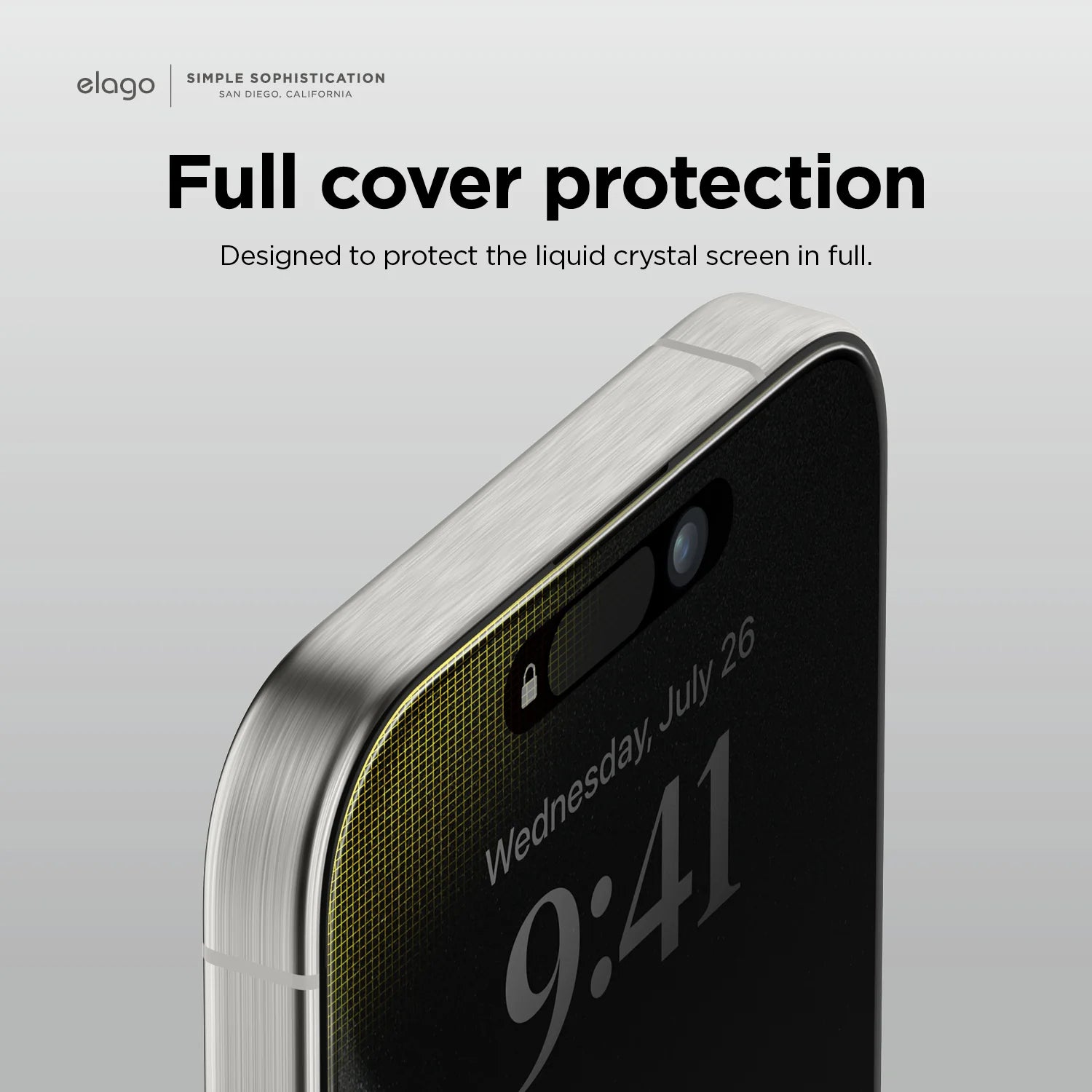 elago PRIVACY Tempered Glass Screen Protector iPhone 15 Pro