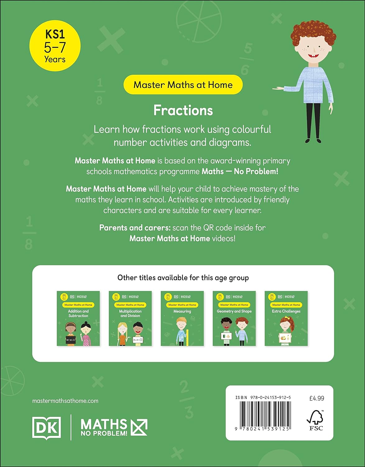 Maths — No Problem Fractions, Ages 5-7 (Key Stage 1)