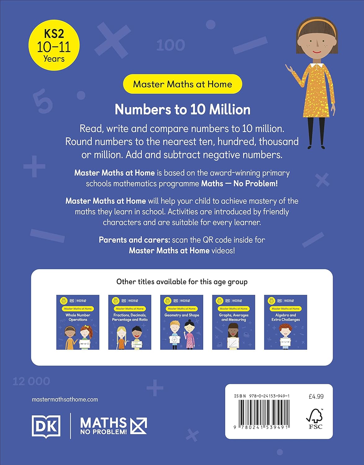 Maths ― No Problem! No Problem Numbers To 10 Million, Ages 10-11