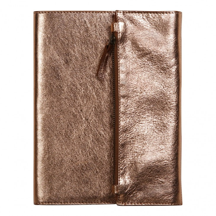 C.F Cuirise Notebook Holder A5 60 Sheets Lined Copper