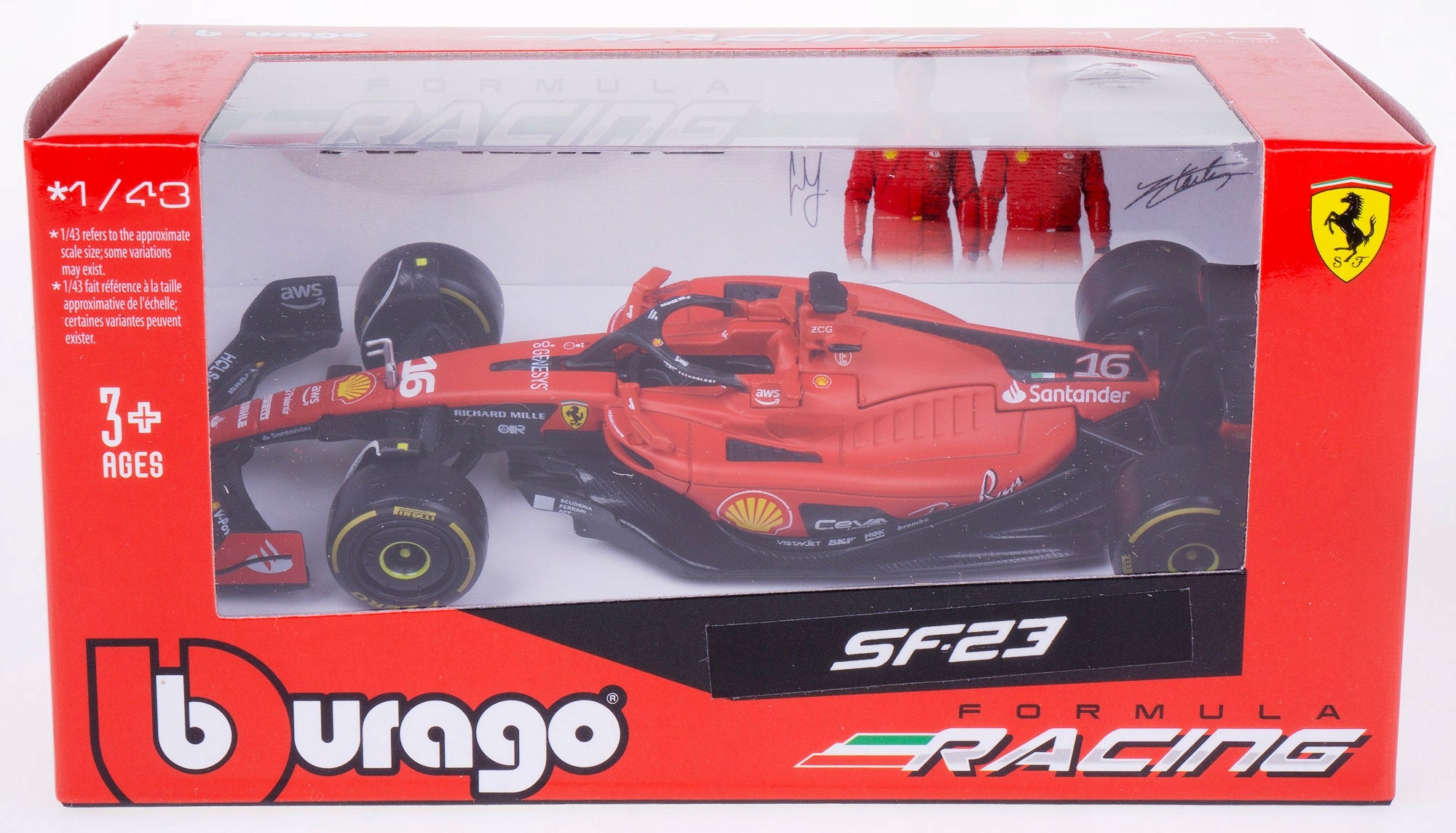 Bburago - 1:43 Ferrari Racing Asst