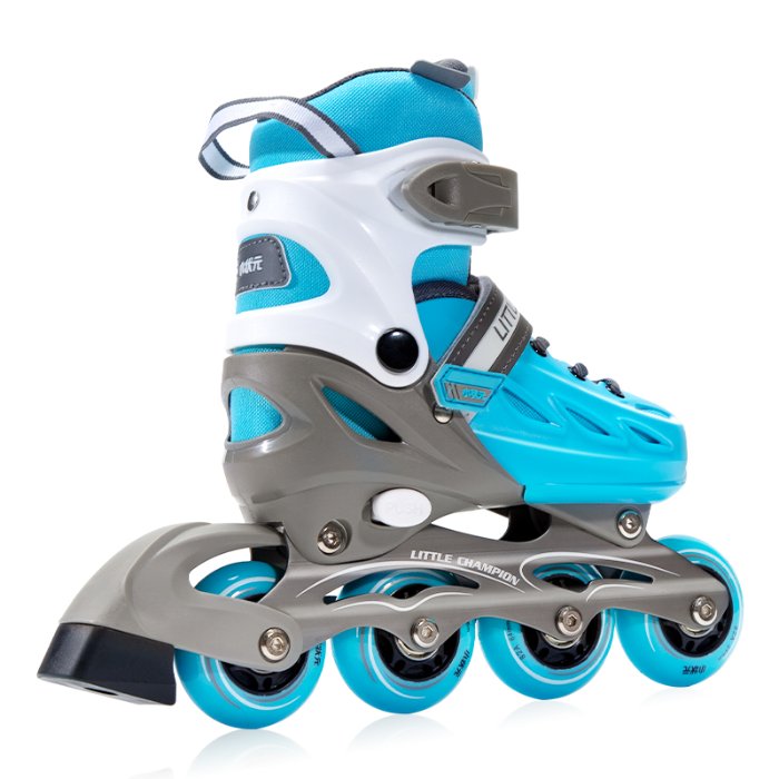 Papaison Roller Skate 8 Wheels Light Up Shell - Blue S