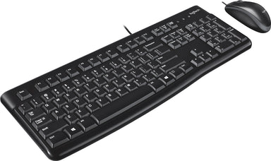 Logitech MK120 Desktop USB Keyboard and Mouse - Black - DNA