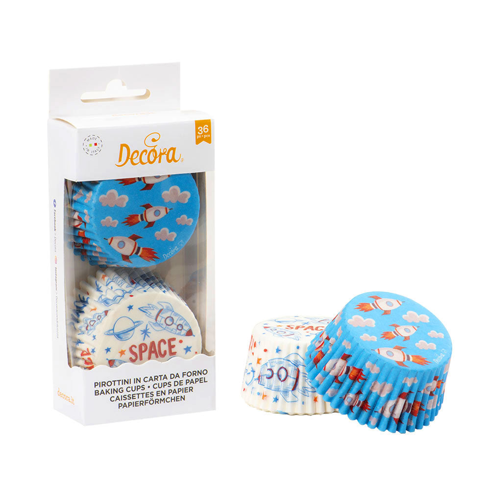 Decora: 36 Space Baking Cups 50 X 32 MM