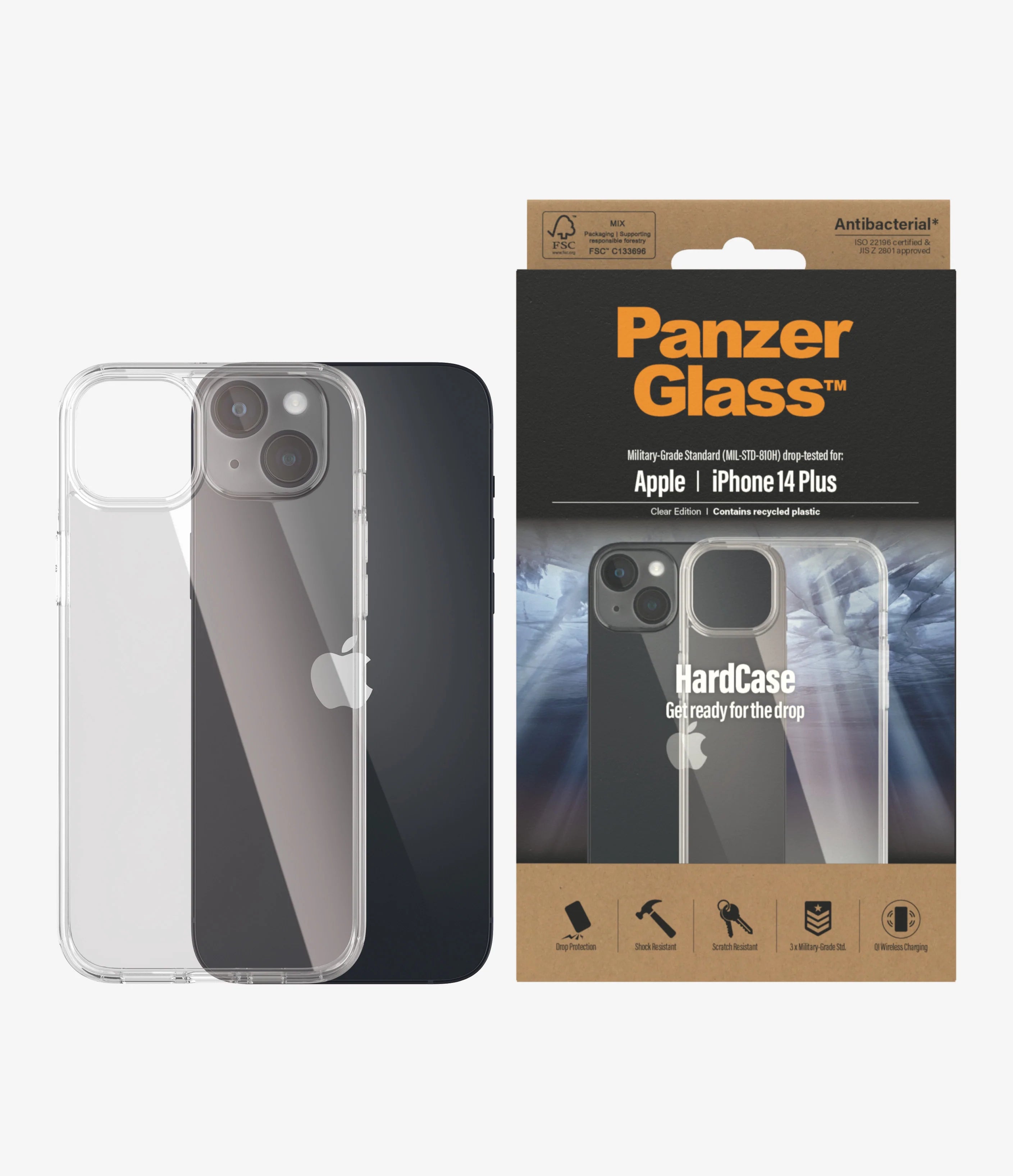 PanzerGlass HardCase Clear Case for iPhone 14 Plus