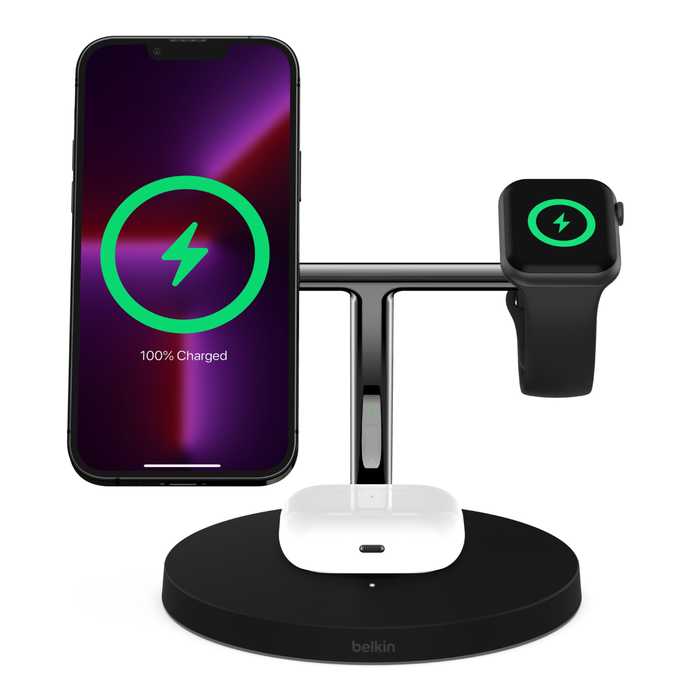 Belkin BoostCharge Pro3-in-1 Wireless Charger with MagSafe