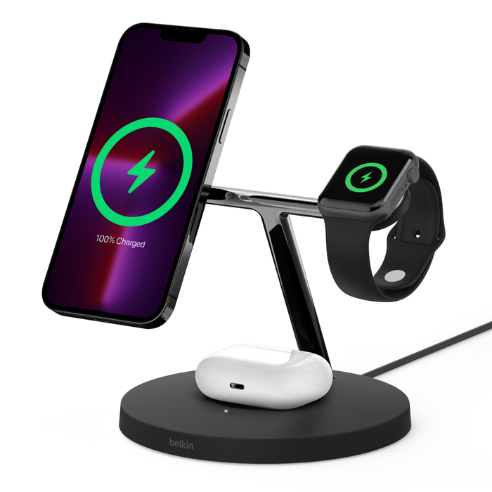 Belkin BoostCharge Pro3-in-1 Wireless Charger with MagSafe