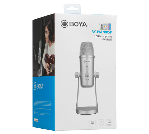 Boya Desktop Microphone USB 2.0, USB Type-C, Lightning