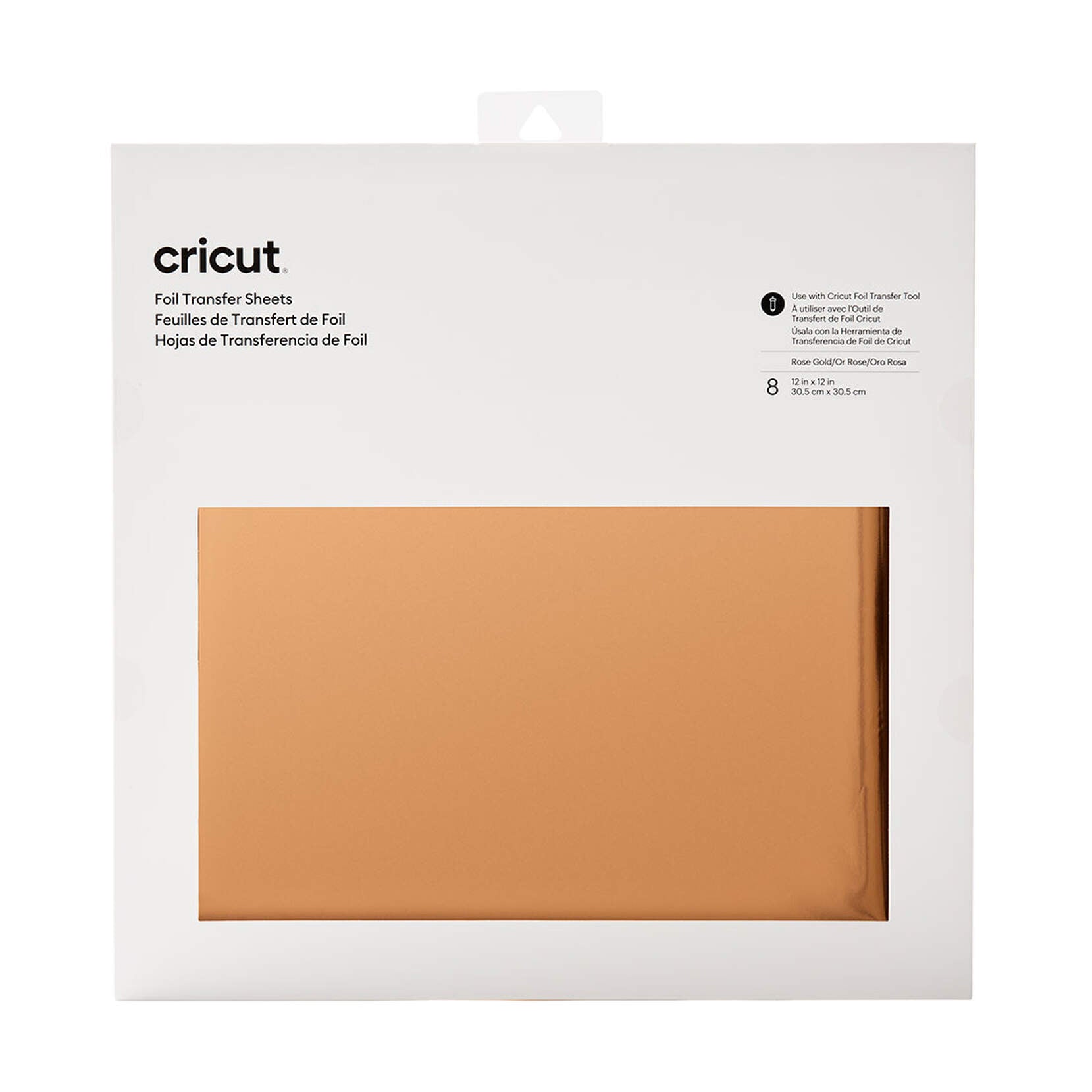 Cricut Transfer Foil Sheets 30X30Cm 8 Sheets (Rose Gold)